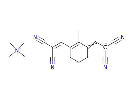 METHANAMINIUM, N,N,N-TRIMETHYL-, SALT WITH [[3-(2,2-DICYANOETHENYL)-2-METHYL-2-CYCLOHEXEN-1-YLIDENE]METHYL]PROPANEDINITRILE (1:1)