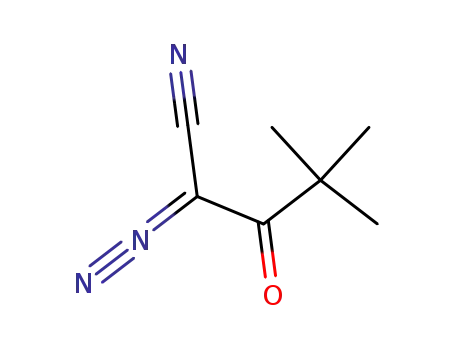 Molecular Structure of 87633-25-8 (Pentanenitrile, 2-diazo-4,4-dimethyl-3-oxo-)