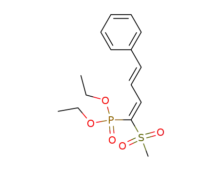 diethyl (1E,3E)-(1-methylsulfonyl-4-phenyl-1,3-butadienyl)phosphonate