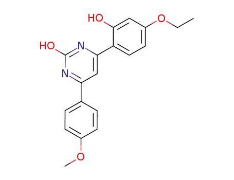 Molecular Structure of 134701-14-7 (4-(4-Ethoxy-2-hydroxy-phenyl)-6-(4-methoxy-phenyl)-pyrimidin-2-ol)