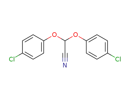 Molecular Structure of 36175-80-1 (Acetonitrile, bis(4-chlorophenoxy)-)