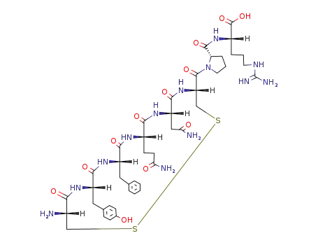 Molecular Structure of 37552-33-3 (CYS-TYR-PHE-GLN-ASN-CYS-PRO-ARG)