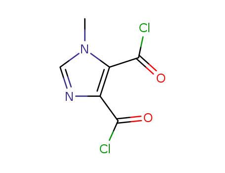 Molecular Structure of 42190-84-1 (1H-Imidazole-4,5-dicarbonyl dichloride, 1-methyl- (9CI))