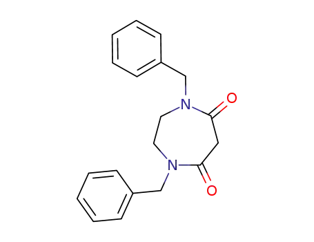Molecular Structure of 14288-16-5 (1H-1,4-Diazepine-5,7(2H,6H)-dione, dihydro-1,4-bis(phenylmethyl)-)