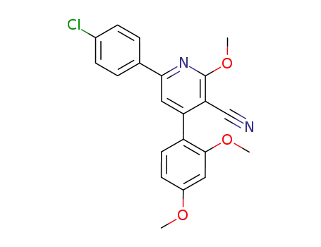 6-(4-Chloro-phenyl)-4-(2,4-dimethoxy-phenyl)-2-methoxy-nicotinonitrile