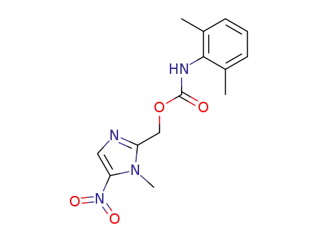 Carbamic acid, (2,6-dimethylphenyl)-,
(1-methyl-5-nitro-1H-imidazol-2-yl)methyl ester