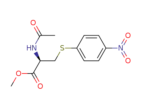 N-Acetyl-3-(4-nitro-phenylmercapto)-L-alanin-methylester