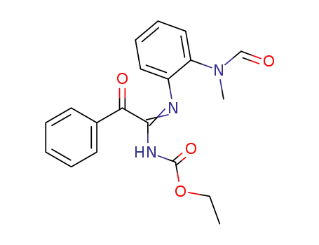 N'-<1-<(ethoxycarbonyl)amino>-2-oxo-2-phenylethylidene>-N-formyl-N-methyl-1,2-benzenediamine