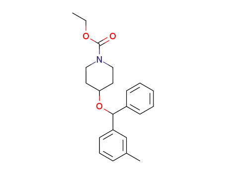 4-(Phenyl-m-tolyl-methoxy)-piperidine-1-carboxylic acid ethyl ester