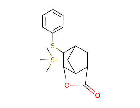 5-exo-phenylthio-7-anti-trimethylsilylbicyclo<2.2.1>heptane-2,6-carbolactone