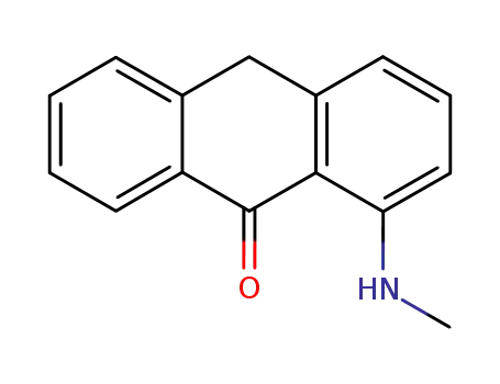Molecular Structure of 86762-23-4 (9(10H)-Anthracenone, 1-(methylamino)-)