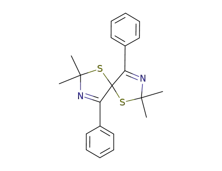2,2,7,7-Tetramethyl-4,9-diphenyl-1,6-dithia-3,8-diazaspiro<4,4>nona-3,8-dien