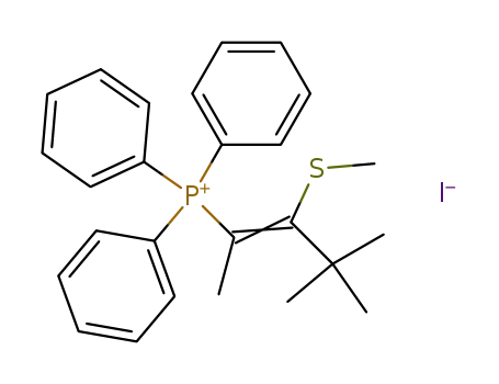 Triphenyl-((Z)-1,3,3-trimethyl-2-methylsulfanyl-but-1-enyl)-phosphonium; iodide