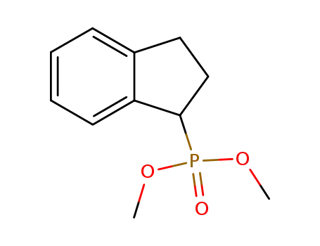 Molecular Structure of 105173-01-1 (Phosphonic acid, (2,3-dihydro-1H-inden-1-yl)-, dimethyl ester)