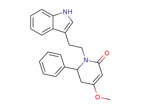 5,6-dihydro-1-<2-(indol-3-yl)ethyl>-4-methoxy-6-phenylpyridin-2(1H)-one