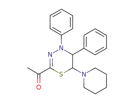 1-(4,5-Diphenyl-6-piperidin-1-yl-5,6-dihydro-4H-[1,3,4]thiadiazin-2-yl)-ethanone