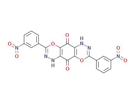 3,7-Bis-(3-nitro-phenyl)-1H,5H-4,8-dioxa-1,2,5,6-tetraaza-anthraquinone