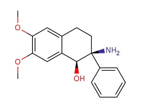 2<i>c</i>-amino-6,7-dimethoxy-2<i>t</i>-phenyl-1,2,3,4-tetrahydro-naphthalen-1<i>r</i>-ol