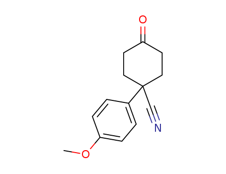 Cyclohexanecarbonitrile, 1-(4-methoxyphenyl)-4-oxo-