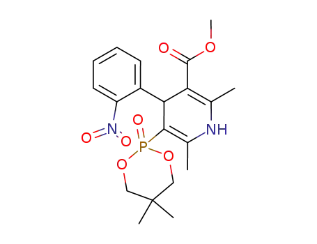5-(5,5-Dimethyl-2-oxo-2λ<sup>5</sup>-[1,3,2]dioxaphosphinan-2-yl)-2,6-dimethyl-4-(2-nitro-phenyl)-1,4-dihydro-pyridine-3-carboxylic acid methyl ester