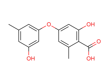 Benzoic acid, 2-hydroxy-4-(3-hydroxy-5-methylphenoxy)-6-methyl-