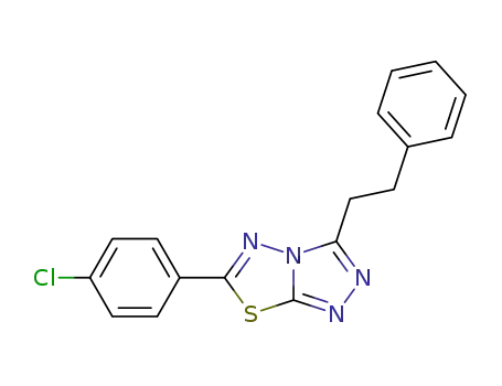 6-(4-Chlorophenyl)-3-(2-phenylethyl)-1,2,4-triazolo(3,4-b)(1,3,4)thiadiazole