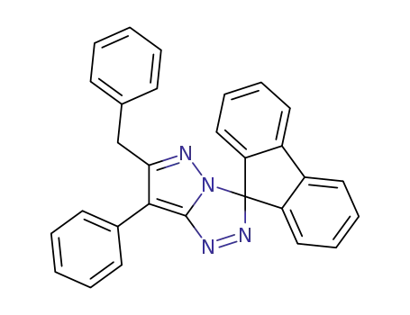 Molecular Structure of 91120-50-2 (Spiro[9H-fluorene-9,3'-[3H]pyrazolo[5,1-c][1,2,4]triazole],
7'-phenyl-6'-(phenylmethyl)-)