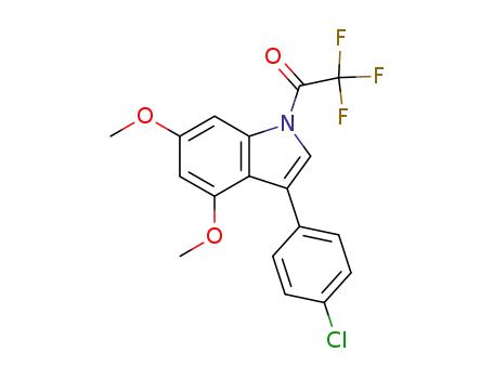 1-[3-(4-Chloro-phenyl)-4,6-dimethoxy-indol-1-yl]-2,2,2-trifluoro-ethanone