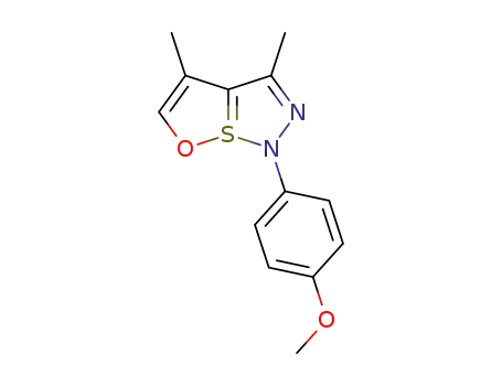 1-(4-methoxy-phenyl)-3,4-dimethyl-1<i>H</i>-7λ<sup>4</sup>-[1,2]oxathiolo[3,2-<i>e</i>][1,2,3]thiadiazole