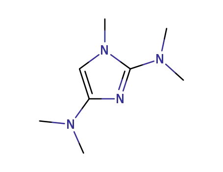 Molecular Structure of 70310-48-4 (1-METHYL-2,4-BIS(DIMETHYLAMINO)-IMIDAZOLE)