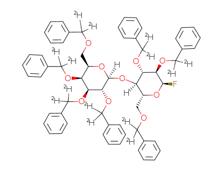 2,3,6-Tri-O-(dideutero-phenylmethyl)-4-O-<2,3,4,6-tetra-O-(dideutero-phenylmethyl)-β-D-galactopyranosyl>-α-D-glucopyranosyl fluoride