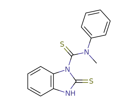 Molecular Structure of 75644-44-9 (1H-Benzimidazole-1-carbothioamide,
2,3-dihydro-N-methyl-N-phenyl-2-thioxo-)