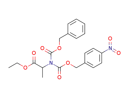 DL-Alanine,
N-[[(4-nitrophenyl)methoxy]carbonyl]-N-[(phenylmethoxy)carbonyl]-, ethyl
ester
