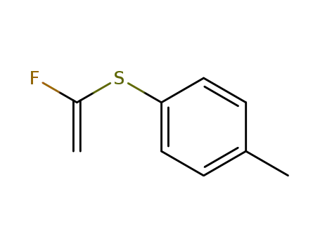 Molecular Structure of 2968-15-2 (1-p-Tolyl-mercapto-1-fluoro-aethylen)