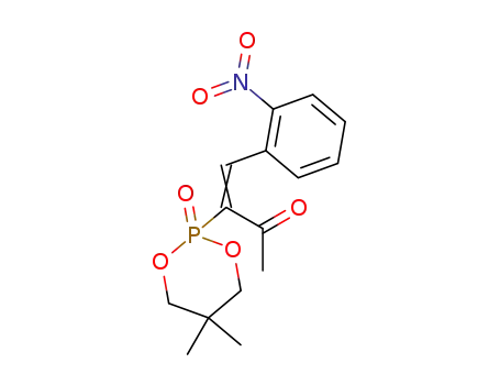 Molecular Structure of 118087-75-5 ((E)-3-(5,5-Dimethyl-2-oxo-2λ<sup>5</sup>-[1,3,2]dioxaphosphinan-2-yl)-4-(2-nitro-phenyl)-but-3-en-2-one)