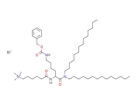 N,N-ditetradecyl-Nα-<6-(trimethylammonio)hexanoyl>-Nε-benzyloxycarbonyl-L-lysinamide bromide