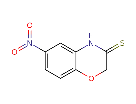Molecular Structure of 81912-93-8 (2H-1,4-Benzoxazine-3(4H)-thione, 6-nitro-)