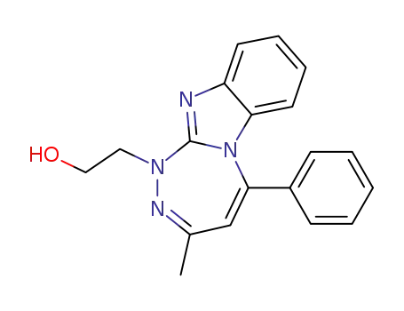 2-(7-Methyl-5-phenyl-4b,8,9,10-tetraaza-benzo[a]azulen-9-yl)-ethanol