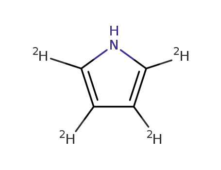 Molecular Structure of 17767-94-1 (PYRROLE-2,3,4,5-D4)