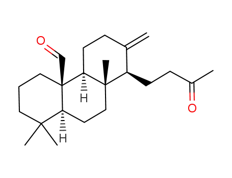 Molecular Structure of 80902-35-8 (4a(2H)-Phenanthrenecarboxaldehyde,dodecahydro-1,1,8a-trimethyl-7-methylene-8-(3-oxobutyl)-,(4aR,4bS,8R,8aS,10aS)-)