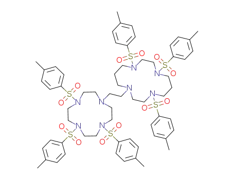 1,4,8-tritosyl-11-<2-(4,7,10-tritosyl-1,4,7,10-tetraazacyclododec-1-yl)ethyl>-1,4,8,11-tetraazacyclotetradecane