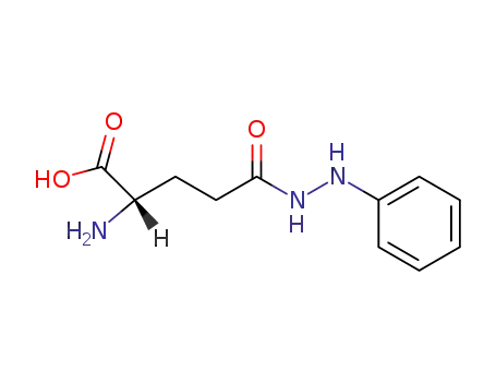 Molecular Structure of 13523-75-6 ((2S)-2-amino-5-oxo-5-(2-phenylhydrazinyl)pentanoic acid (non-preferred name))