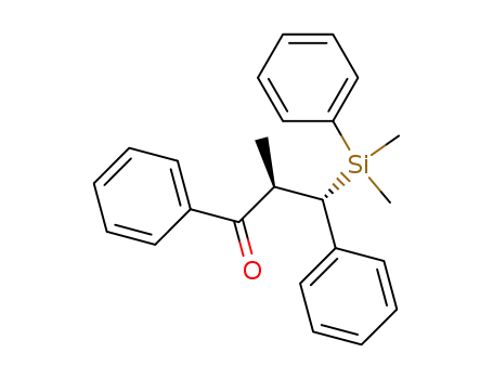 syn-2-methyl-1,3-diphenyl-3-(phenyldimethylsilyl)-1-propanone