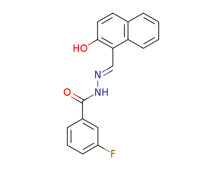 2-HYDROXY-NAPHTHALEN-1-YLALDEHYDE 3-FLUOROBENZOYLHYDRAZONE