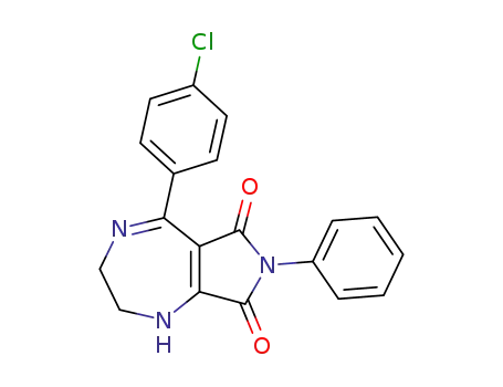 2,3-dihydro-5-p-chlorophenyl-7-phenyl-pyrrolo<3,4-e><1,4>-diazepine-6,8-(1H,7H)-dione
