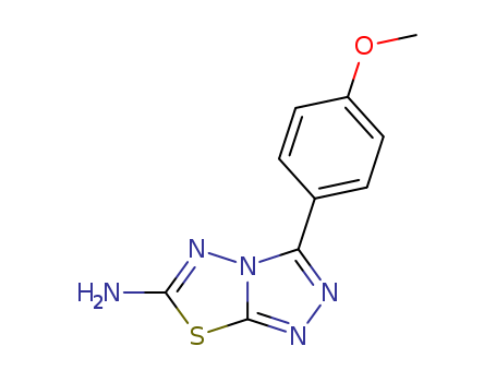 1,2,4-Triazolo[3,4-b][1,3,4]thiadiazol-6-amine, 3-(4-methoxyphenyl)-