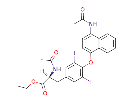 N-Acetyl-3,5-diiod-L-tyrosinaethylester-4'-acetamido-1'-naphthylaether