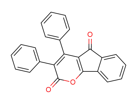 Molecular Structure of 89671-59-0 (Indeno[1,2-b]pyran-2,5-dione, 3,4-diphenyl-)