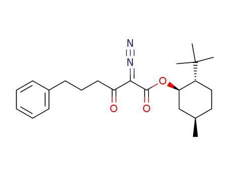 2-Diazo-3-oxo-6-phenyl-hexanoic acid (1R,2S,5R)-2-tert-butyl-5-methyl-cyclohexyl ester