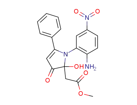 1H-Pyrrole-2-acetic acid,
1-(2-amino-5-nitrophenyl)-2,3-dihydro-2-hydroxy-3-oxo-5-phenyl-,
methyl ester